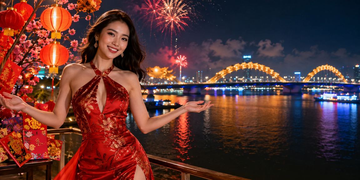 Người chơi đăng nhập tài khoản cá cược bên đèn lồng Đà Nẵng về đêm