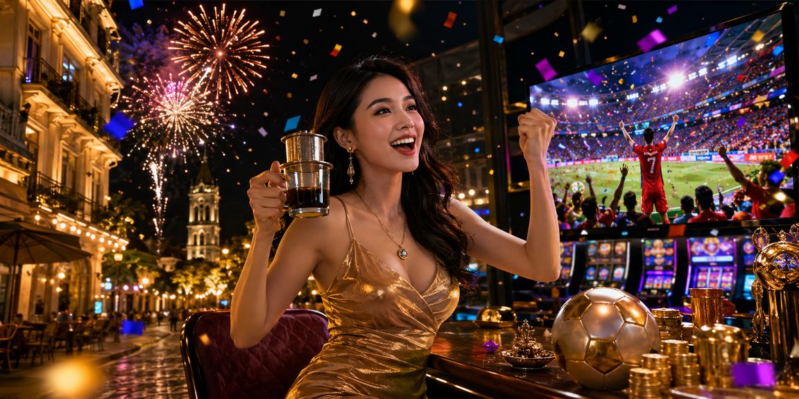 Người chơi slot tại Hà Nội tham gia jackpot trên điện thoại khi uống cà phê buổi tối